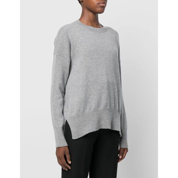 Theory 100% Cashmere Sweater Women S Gray Minimalist Capsule Quiet Luxury - Picture 1 of 10